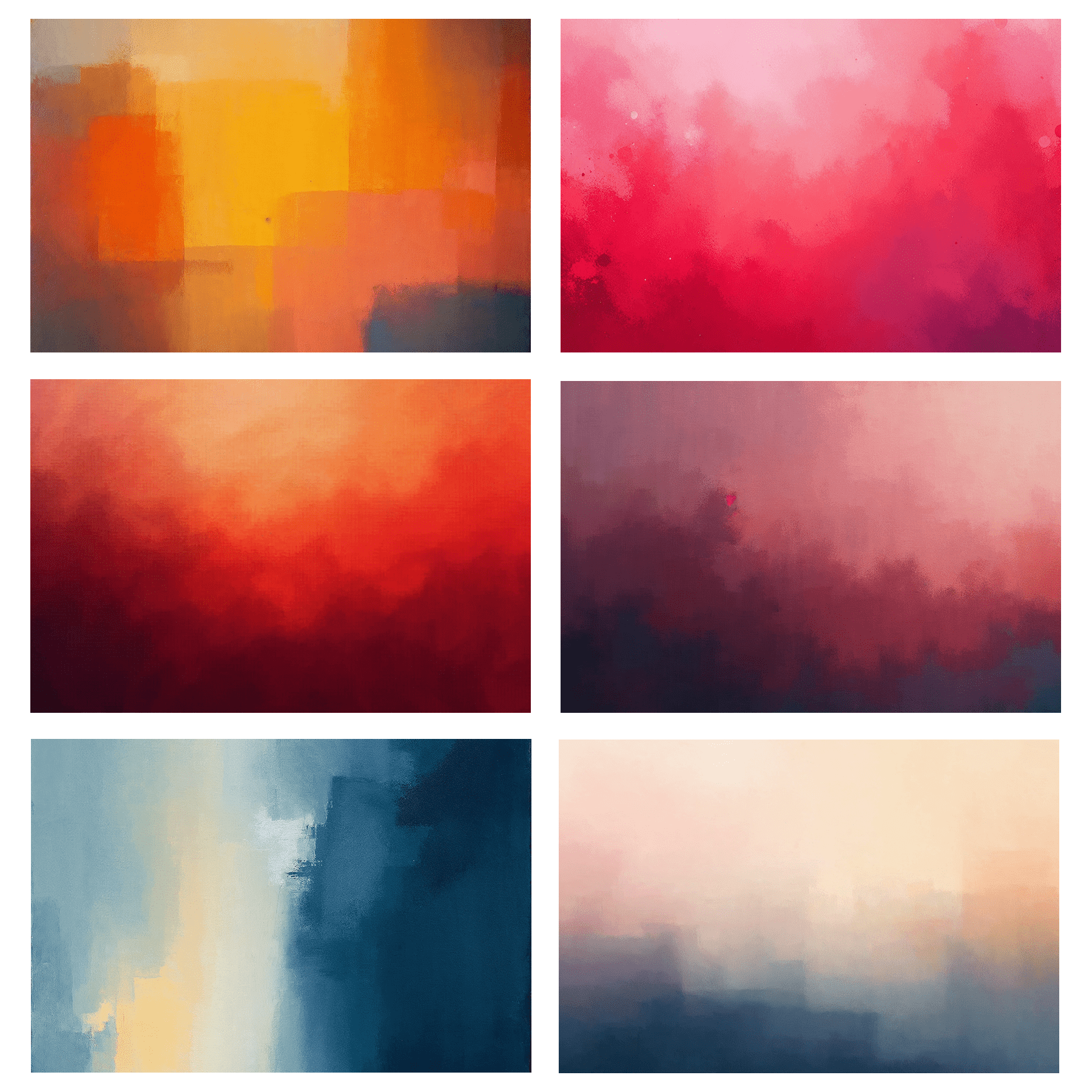 Übersicht der Herdabdeckplatten - Colourfield-Thema