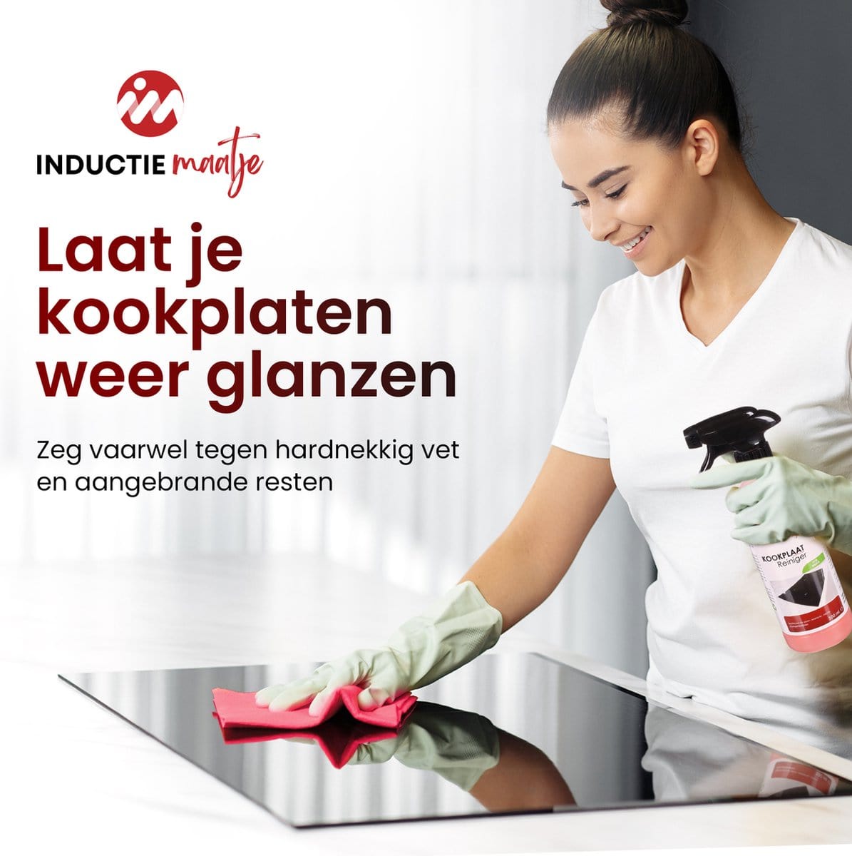 Kookplaatreiniger 500ml - Geschikt voor glazen kookplaten - Inductie Maatje
