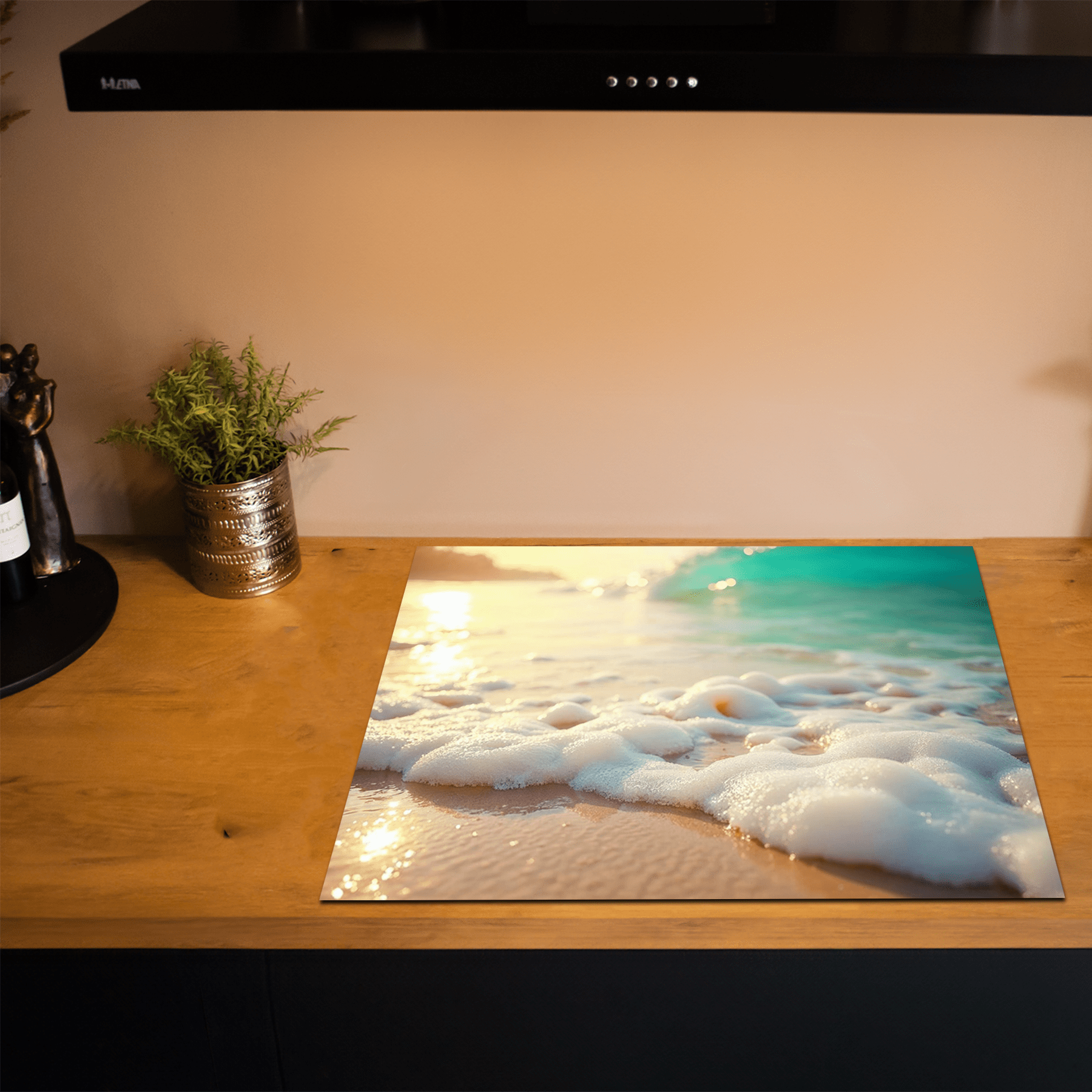 Inductiebeschermer - Zee & Strand - Chill - Zeepsop en Zand - Inductiebeschermer
