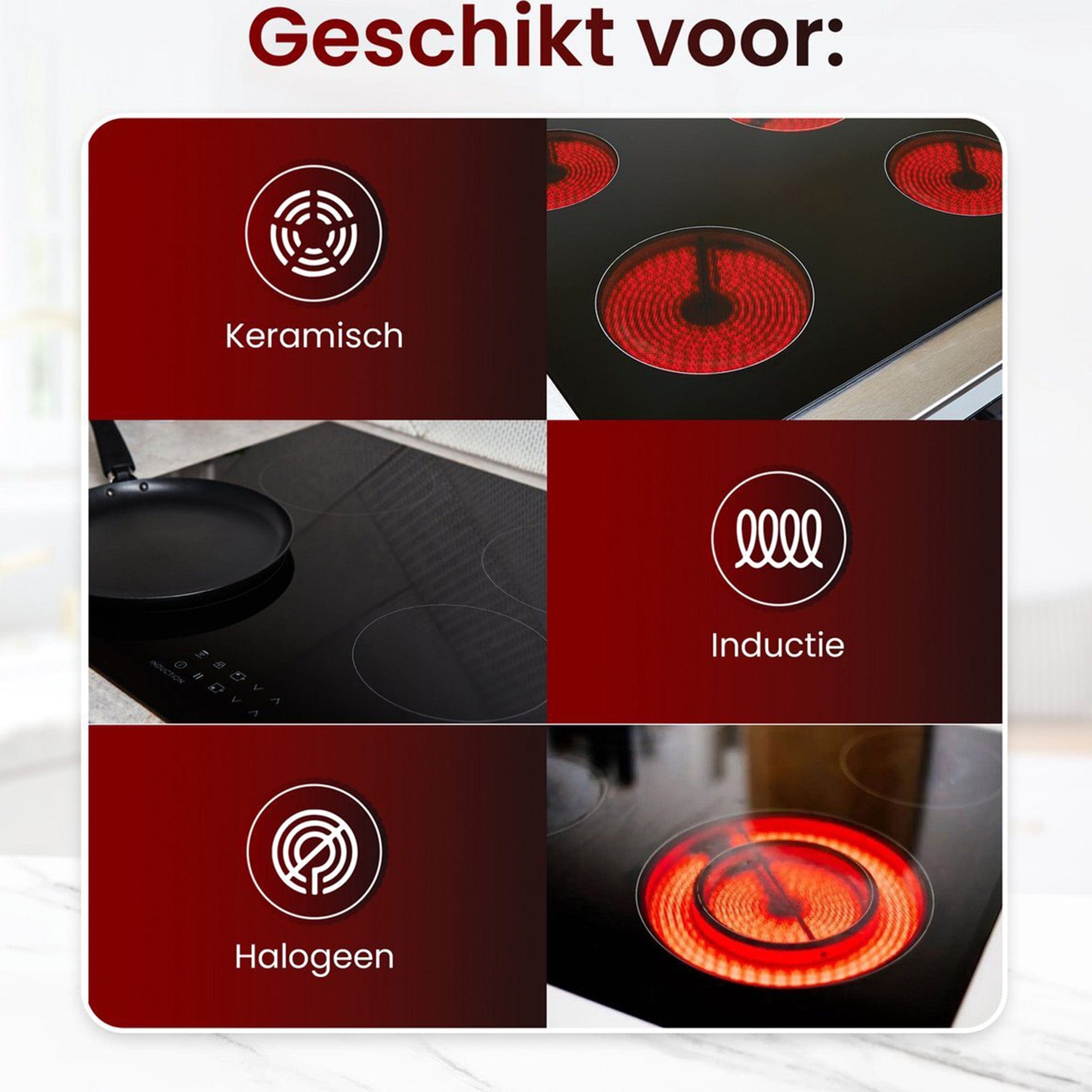kookplaat reinigingsset - kookplaat reiniger - schraper - microvezeldoek - Inductie Maatje